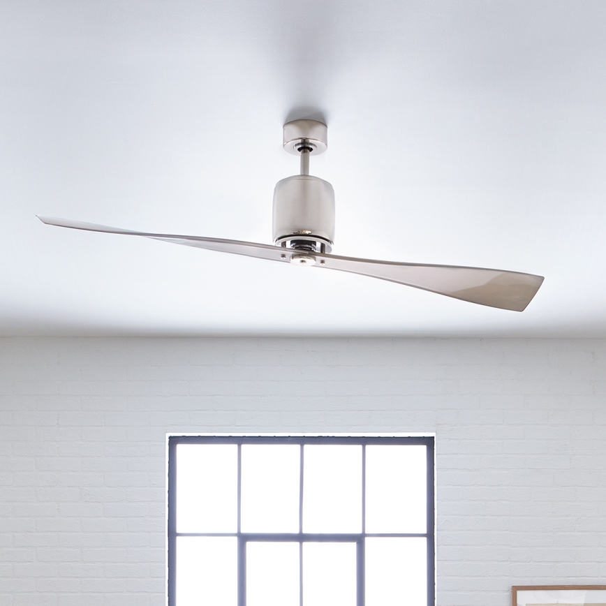 Kichler - Griestu ventilators FERRON spīdīgi hromēts + tālvadības pults