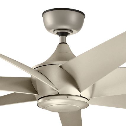 Kichler - Griestu ventilators LEHR IP44 + tālvadības pults