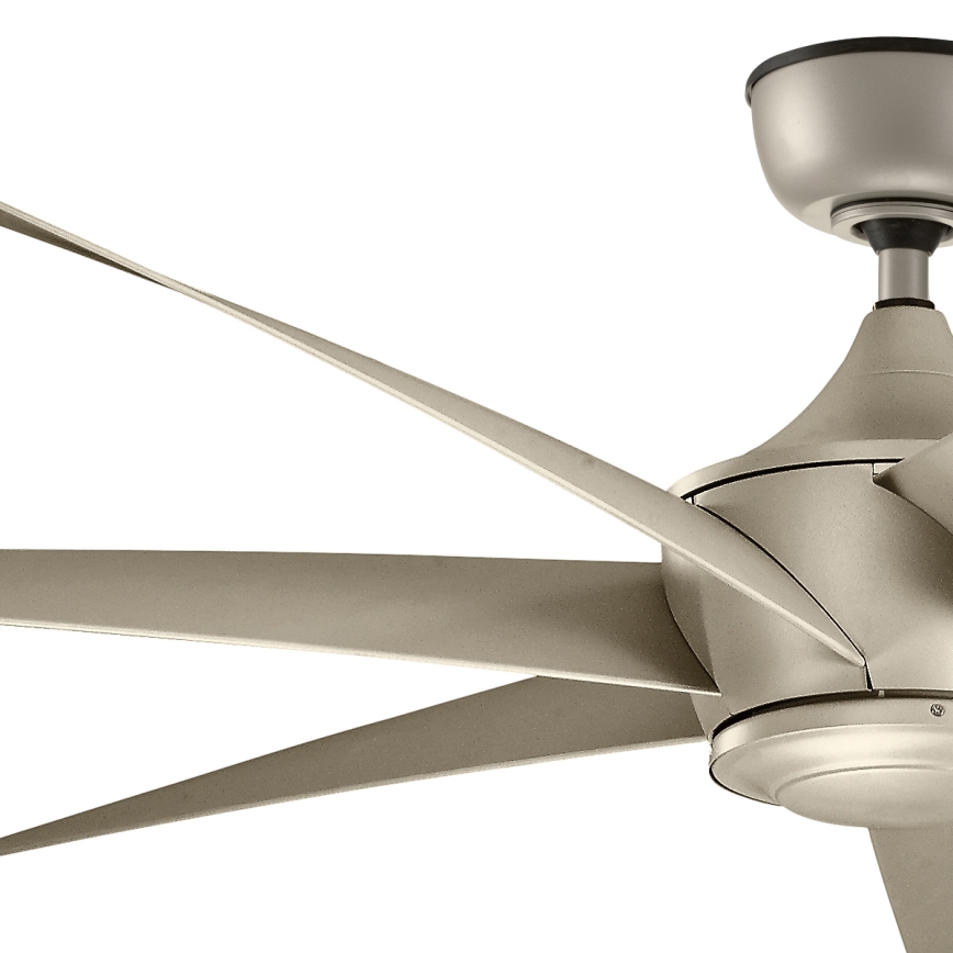 Kichler - Griestu ventilators LEHR IP44 + tālvadības pults