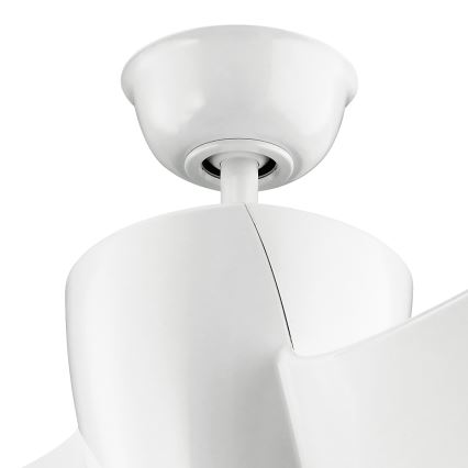 Kichler - LED regulējams griestu ventilators PHREE LED/10W/230V balts + tālvadība