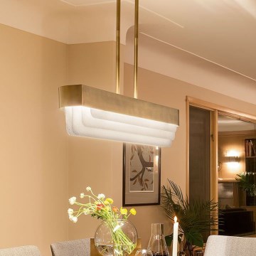 Kichler - LED lustra uz stieņa SERENE LED/40W/230V zeltaina