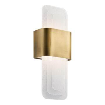 Kichler - LED Sienas lampa SERENE LED/16W/230V misiņš