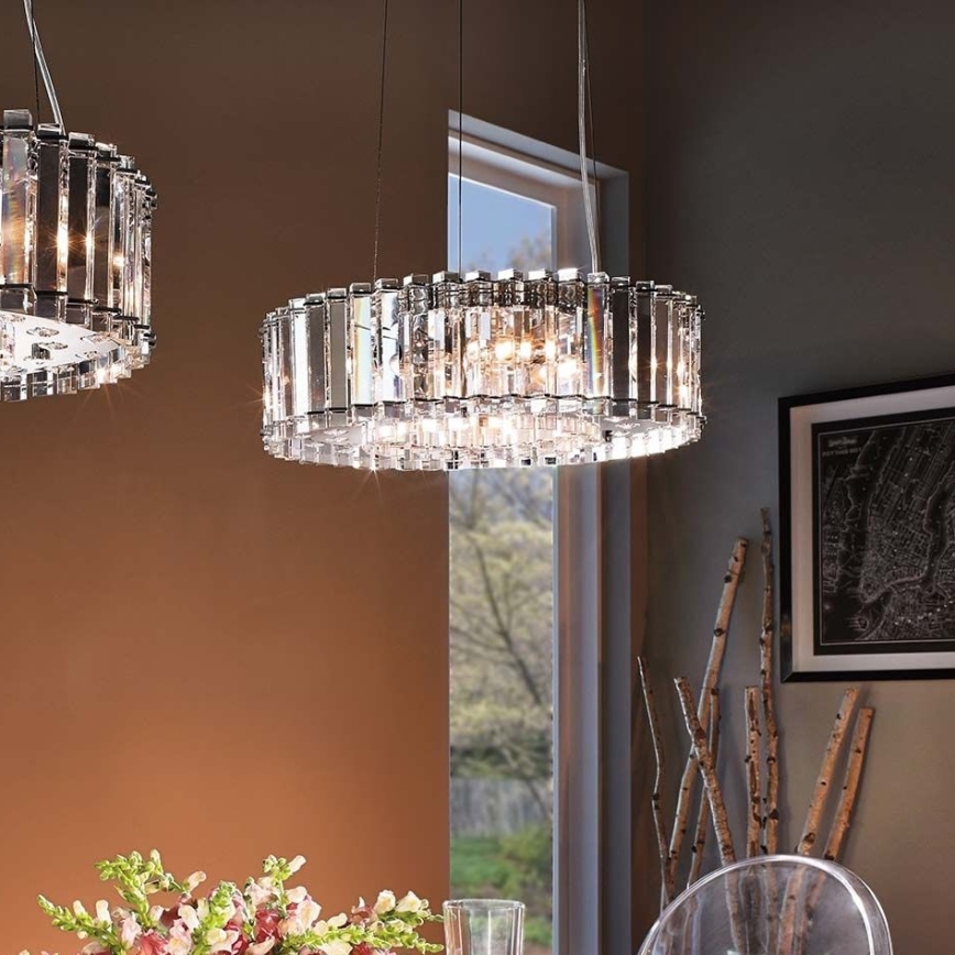 Kichler - LED Vannas istabas lustra ar auklu CRYSTAL SKYE 8xG9/3W/230V IP44