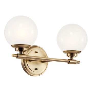 Kichler - LED Vannas istabas sienas lampa BENNO 2xG9/3W/230V IP44 misiņš