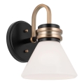 Kichler - LED Vannas istabas sienas lampa FARUM 1xG9/3W/230V IP44 melna/misiņš