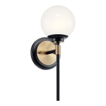 Kichler - LED vannasistabas sienas gaismeklis BENNO 2xG9/3W/230V zelta krāsā IP44