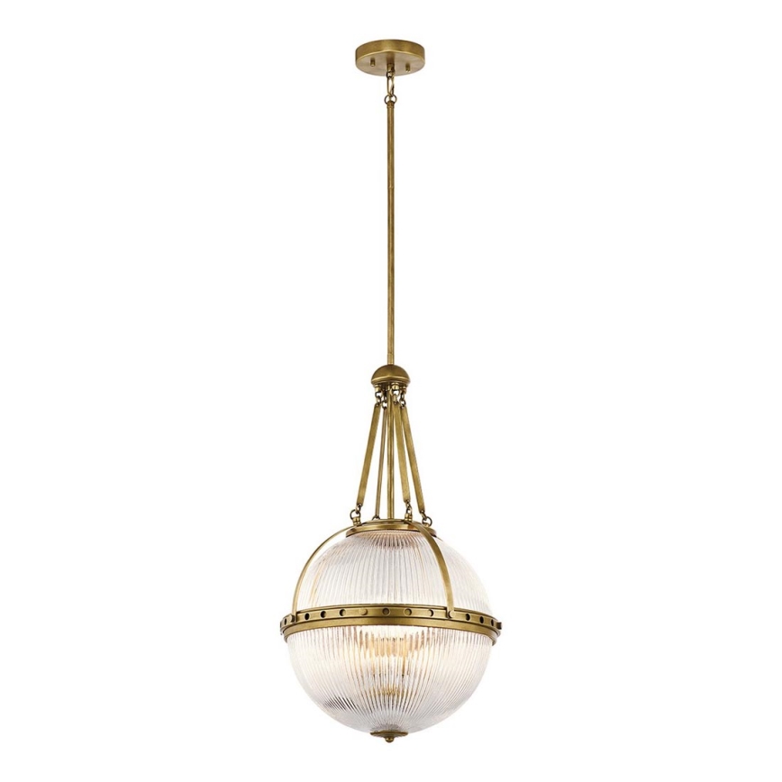 Kichler - Lustra ar auklu ASTER 3xE14/60W/230V zelta