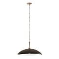Kichler - Lustra ar ķēdi DELAROSA 1xE27/60W/230V melna/misiņš