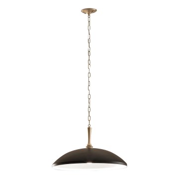 Kichler - Lustra ar ķēdi DELAROSA 1xE27/60W/230V melna/misiņš