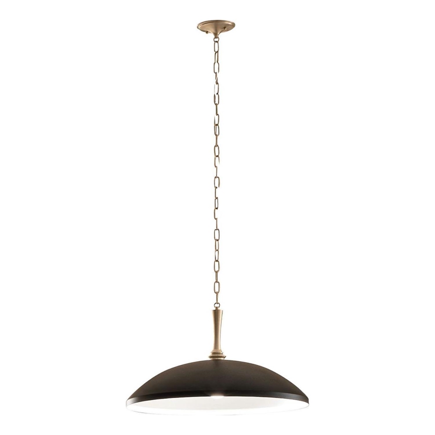 Kichler - Lustra ar ķēdi DELAROSA 1xE27/60W/230V melna/misiņš