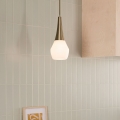 Kichler - Lustra ar stieni DEELA 1xE27/60W/230V d. 17,8 cm misiņš
