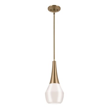 Kichler - Lustra ar stieni DEELA 1xE27/60W/230V d. 17,8 cm misiņš