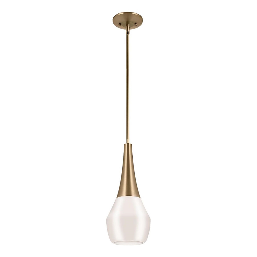 Kichler - Lustra ar stieni DEELA 1xE27/60W/230V d. 17,8 cm misiņš