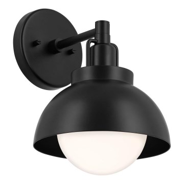 Kichler - Sienas lampa NIVA 1xE27/40W/230V melna