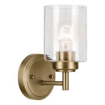 Kichler - Sienas lampa WINSLOW 1xE27/60W/230V misiņš