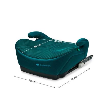KINDERKRAFT - Auto pacēlājs I-BOOST 2 PRO i-Size 125–150 cm tirkīza