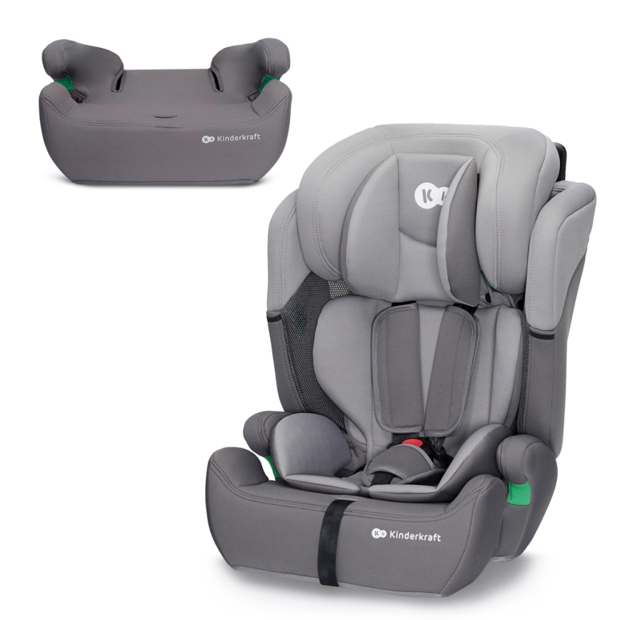 KINDERKRAFT - Autokrēsliņš COMFORT UP i-Izmērs (76-150 cm) gaiši pelēka