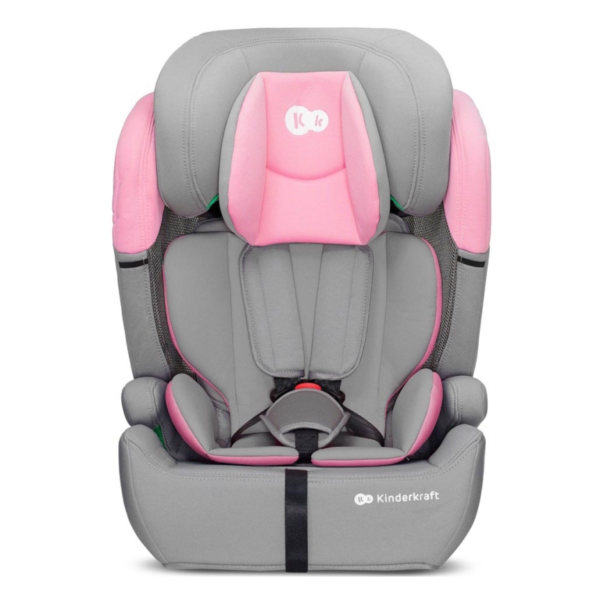 KINDERKRAFT - Autokrēsliņš COMFORT UP i-Izmērs (76-150 cm) pelēka/rozā