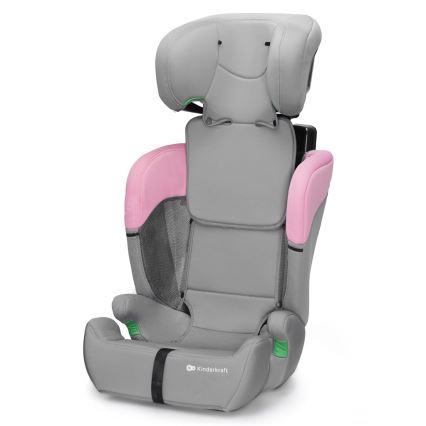 KINDERKRAFT - Autokrēsliņš COMFORT UP i-Izmērs (76-150 cm) pelēka/rozā