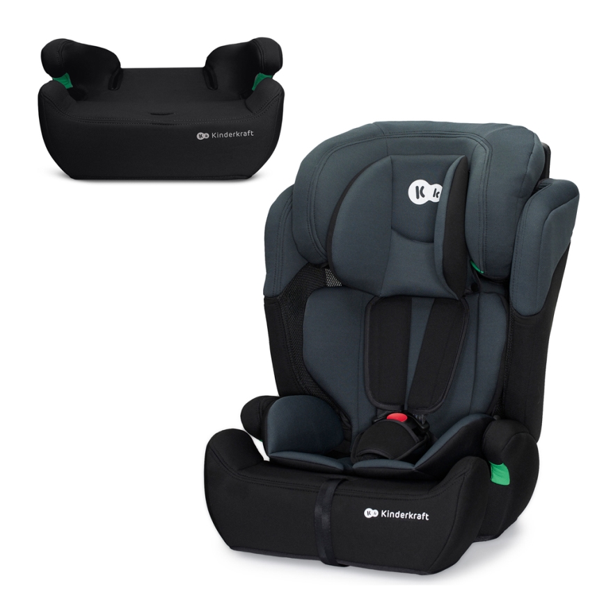 KINDERKRAFT - Autokrēsliņš COMFORT UP i-Izmērs (76-150 cm) tumši pelēka