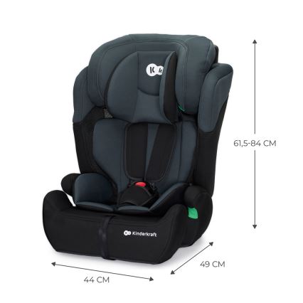 KINDERKRAFT - Autokrēsliņš COMFORT UP i-Izmērs (76-150 cm) tumši pelēka
