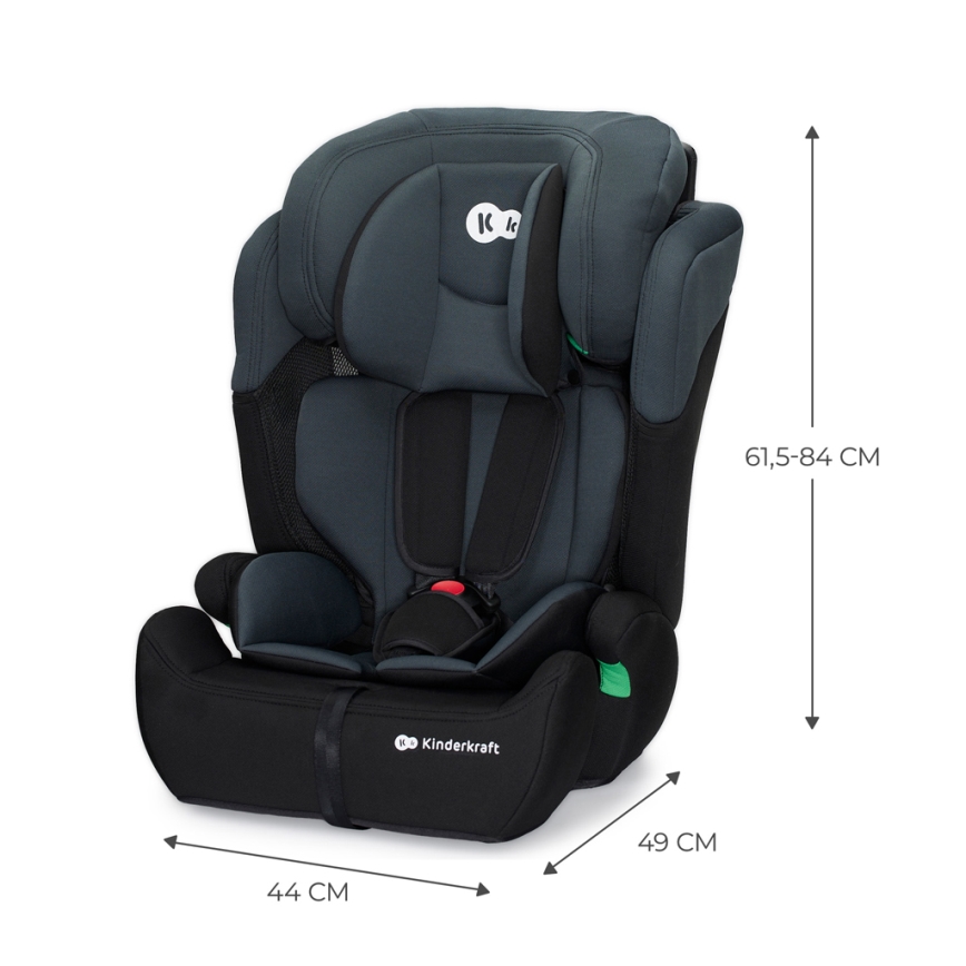 KINDERKRAFT - Autokrēsliņš COMFORT UP i-Izmērs (76-150 cm) tumši pelēka