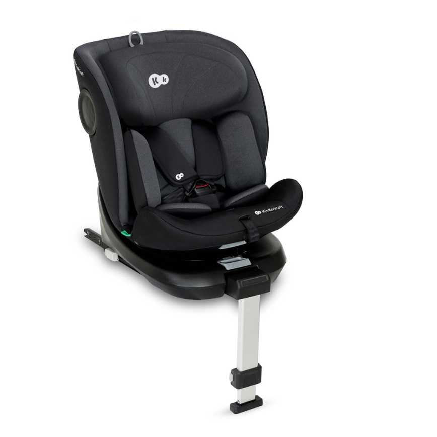 KINDERKRAFT - Autokrēsliņš I-360 i-Izmērs (40-150 cm) melna