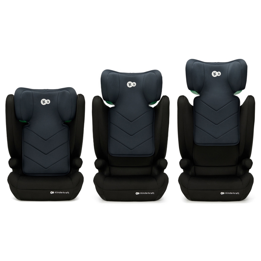 KINDERKRAFT - Autokrēsliņš I-SPARK i-Izmērs (100-150 cm) melna