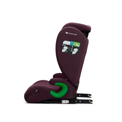 KINDERKRAFT - Autokrēsliņš JUNIOR FIX 2 (100-150 cm) Cherry pearl