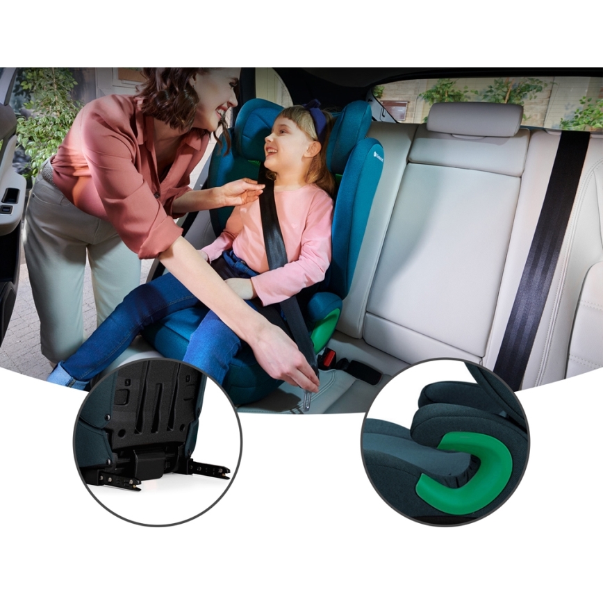 KINDERKRAFT - Autokrēsliņš JUNIOR FIX 2 (100-150 cm) Harbor zila