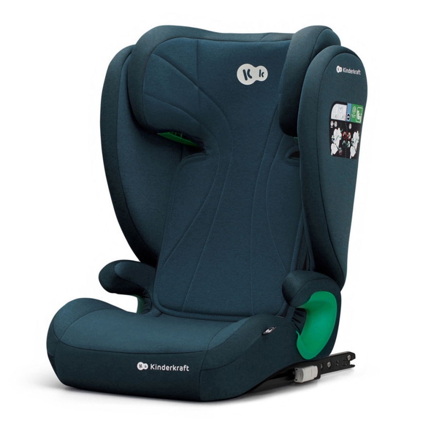 KINDERKRAFT - Autokrēsliņš JUNIOR FIX 2 (100-150 cm) Harbor zila