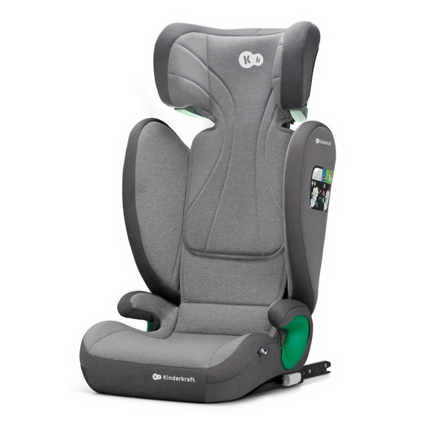 KINDERKRAFT - Autokrēsliņš JUNIOR FIX 2 (100-150 cm) Raķete pelēka