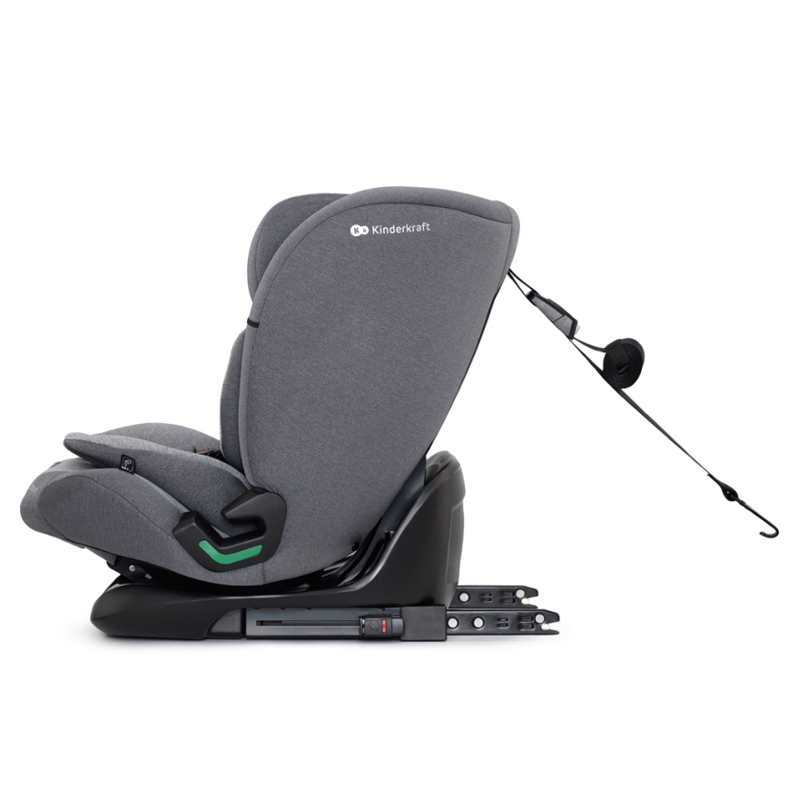 KINDERKRAFT - Autokrēsliņš ONETO 3 i-Izmērs (76-150 cm) + Isofix Cool pelēka