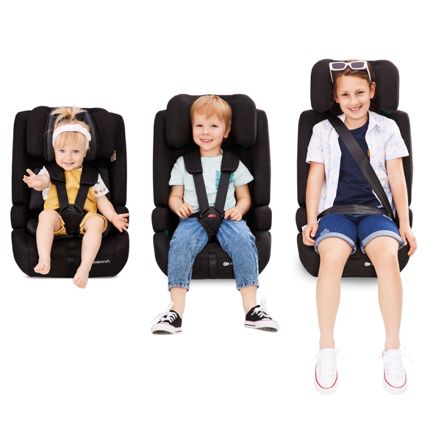 KINDERKRAFT - Autokrēsliņš SAFETY FIX 2 i-Izmērs (76-150 cm) melna