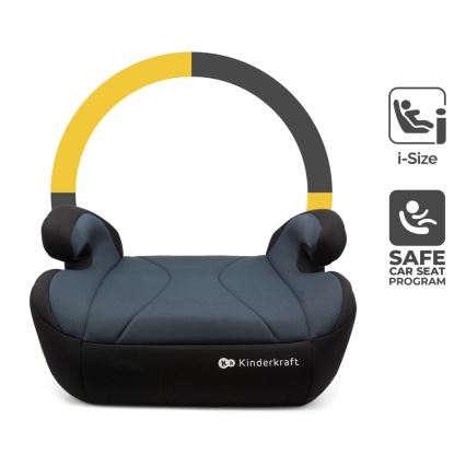 KINDERKRAFT - Automašīnas paaugstinājuma krēsliņš I-BOOST i-Izmērs 135-150 cm melna