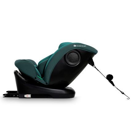 KINDERKRAFT - Bērnu auto sēdeklis ar pagriežamu pamatni I-GROW i-Size 40-150 cm tirkīza krāsā