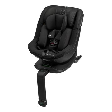 KINDERKRAFT - Bērnu auto sēdeklis ar rotējošu bāzi I-GUARD i-Size 40-105 cm melns