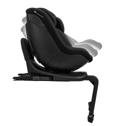 KINDERKRAFT - Bērnu auto sēdeklis ar rotējošu bāzi I-GUARD i-Size 40-105 cm melns
