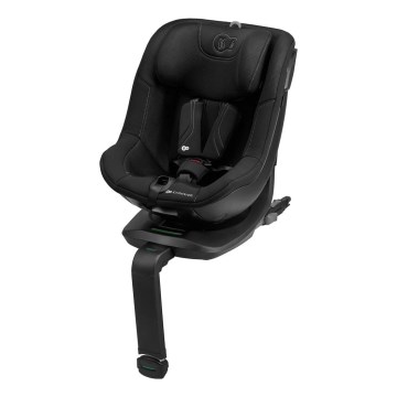 KINDERKRAFT - Bērnu autokrēsls ar rotējošu pamatni I-GUARD PRO i-Size 61-105 cm melns