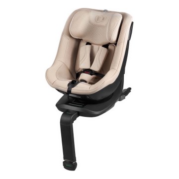 KINDERKRAFT - Bērnu autosēdeklis ar pagriežamu pamatni I-GUARD PRO i-Size 61-105 cm bēšs