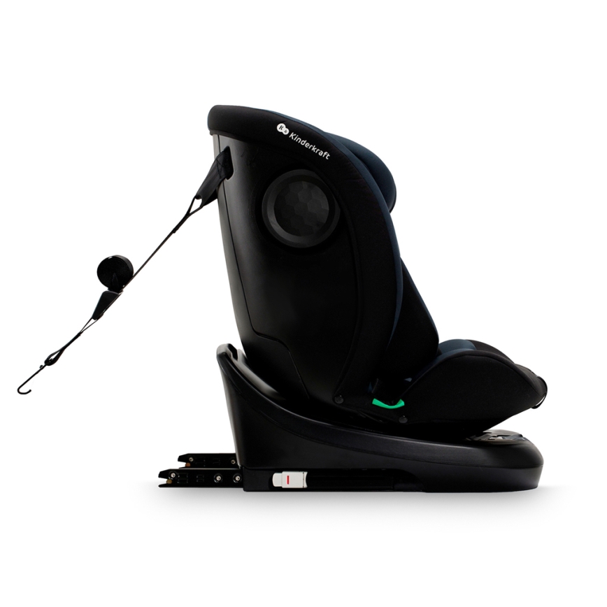 KINDERKRAFT - Bērnu autosēdeklis ar rotējošu bāzi I-GROW i-Size (40-150 cm) melns
