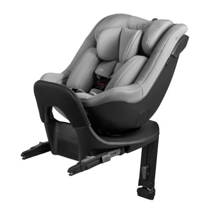 KINDERKRAFT - Bērnu autosēdeklis ar rotējošu bāzi I-GUARD i-Size 40-105 cm pelēks