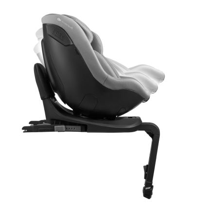 KINDERKRAFT - Bērnu autosēdeklis ar rotējošu bāzi I-GUARD i-Size 40-105 cm pelēks