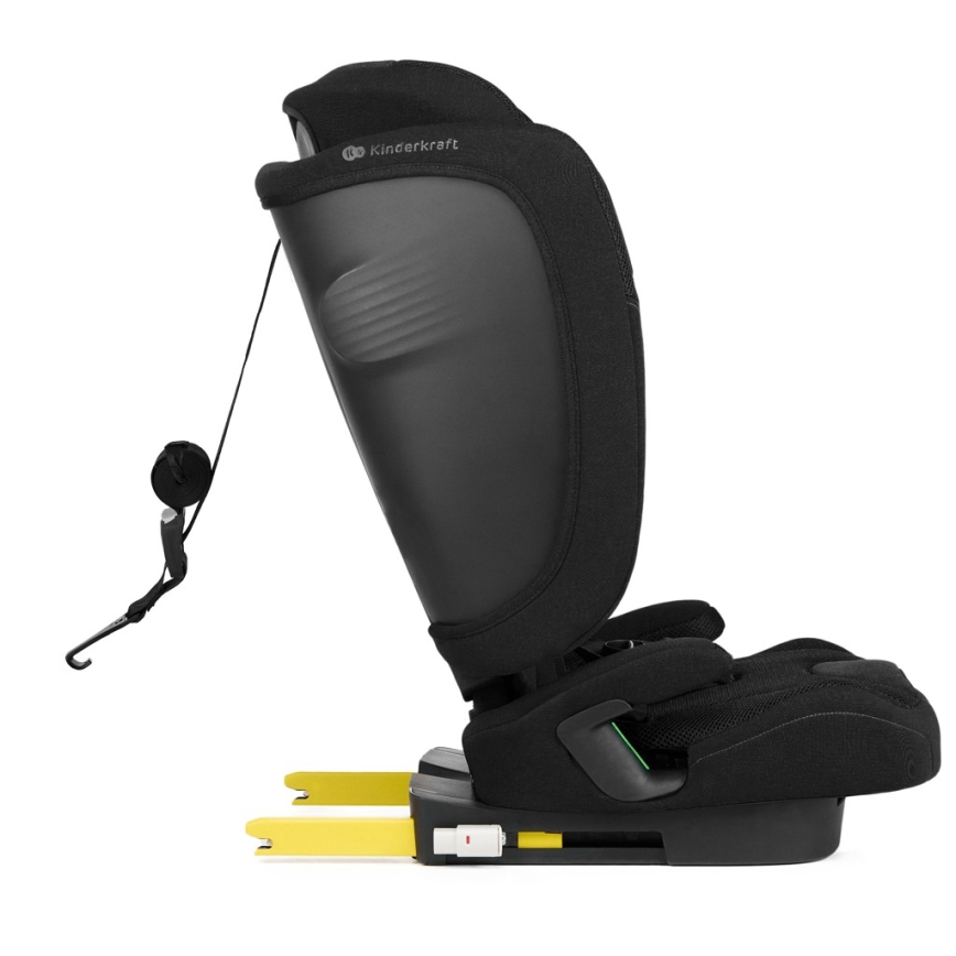 KINDERKRAFT - Bērnu autosēdeklis FIX2GO i-Size 76-150 cm melns