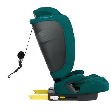 KINDERKRAFT - Bērnu autosēdeklis FIX2GO i-Size 76-150 cm tirkīzzils