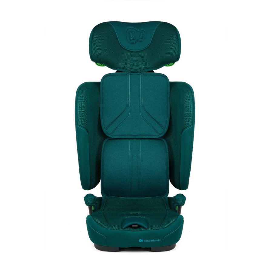 KINDERKRAFT - Bērnu autosēdeklis FIX2GO i-Size 76-150 cm tirkīzzils