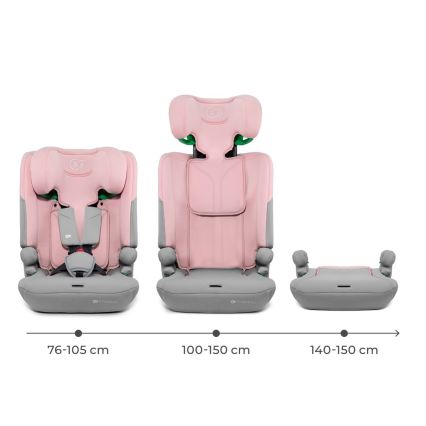 KINDERKRAFT - Bērnu autosēdeklis I-COMFY i-Size 76-150 cm rozā