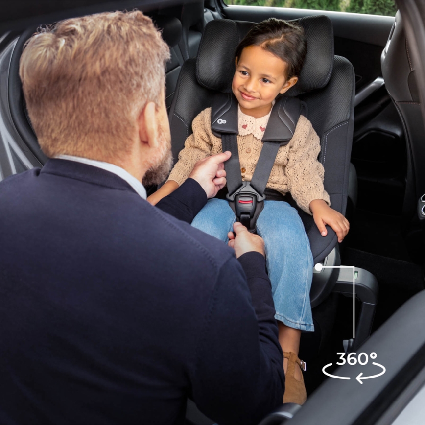 KINDERKRAFT - Bērnu autosēdeklis I-GUARD PRO i-Size 61-105 cm melns