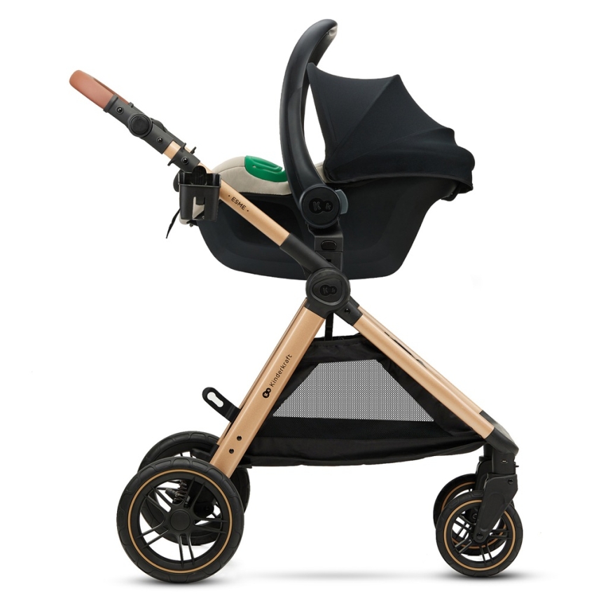 KINDERKRAFT - Bērnu autosēdeklis MINK PRO 2 40-87 cm (0-13 kg) bēšs