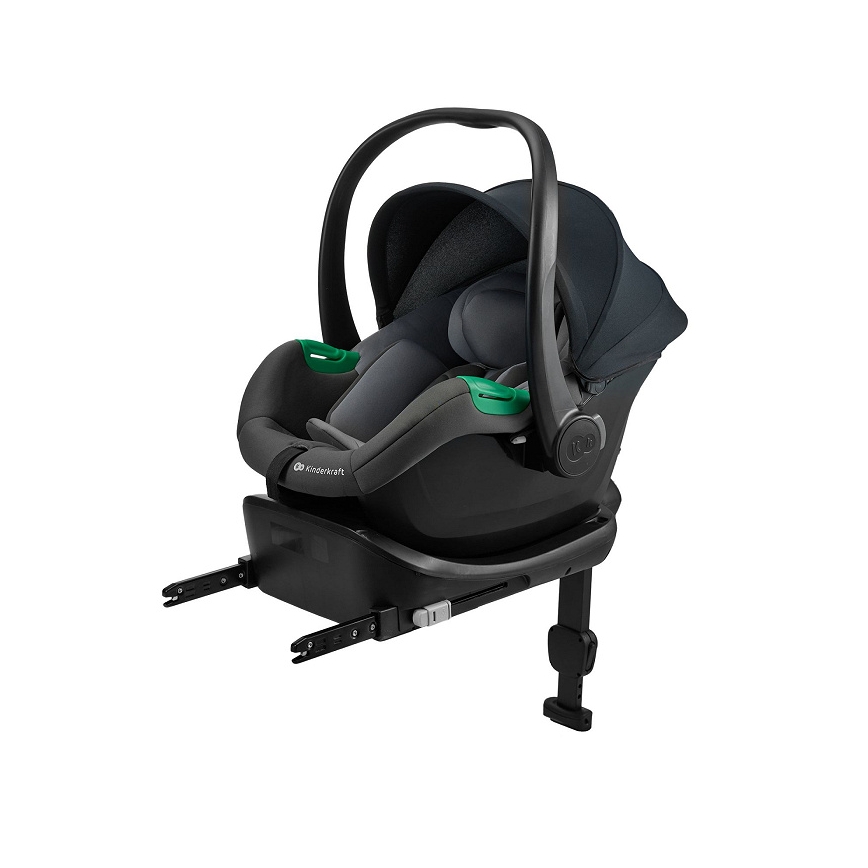 KINDERKRAFT - Bērnu autosēdeklis MINK PRO 2 40-87 cm (0-13 kg) pelēks